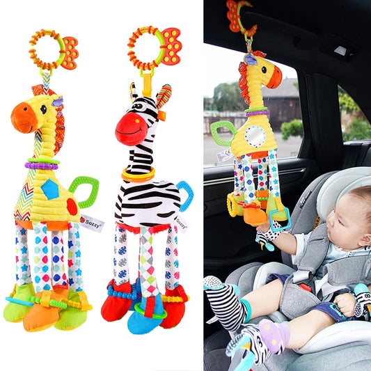Animal Plush Rattle & Teether