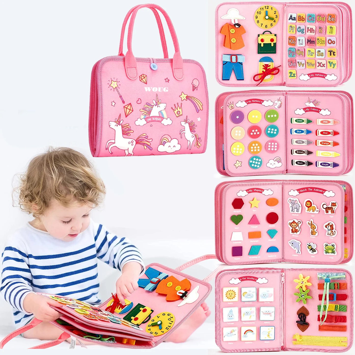 Montessori Busy Board for Toddlers