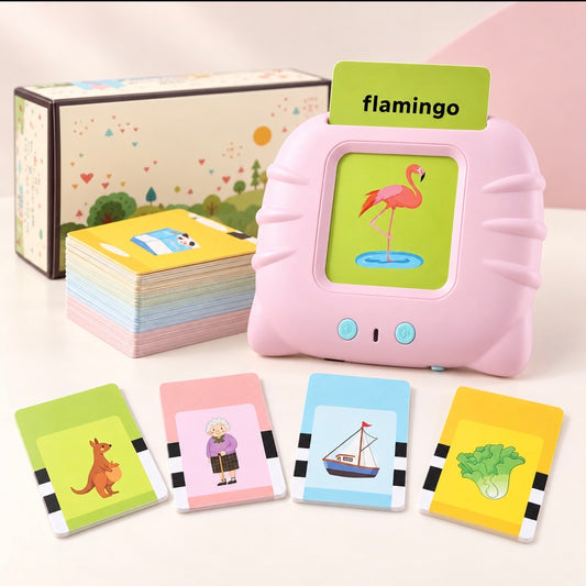Early Education Flash Card Learning Toys Talking Flashcards for Kids Preschool English Electronic Audio Book Machine Gift