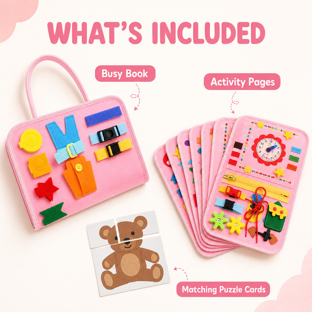 7-in-1 Montessori Busy Board for Toddlers