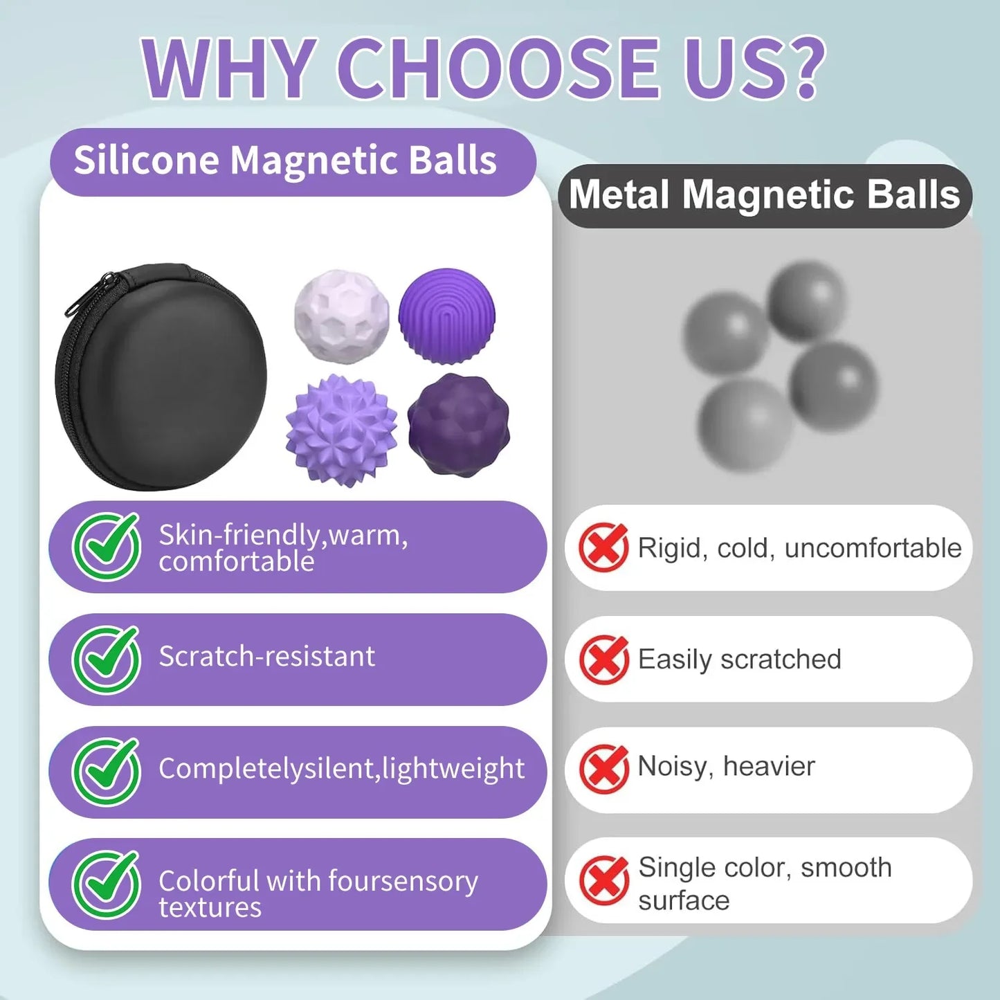 Magnetic Sensory Fidget Balls