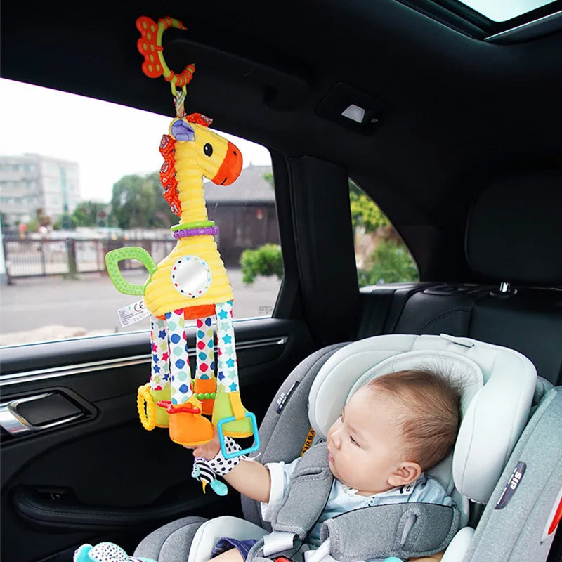Animal Plush Rattle & Teether