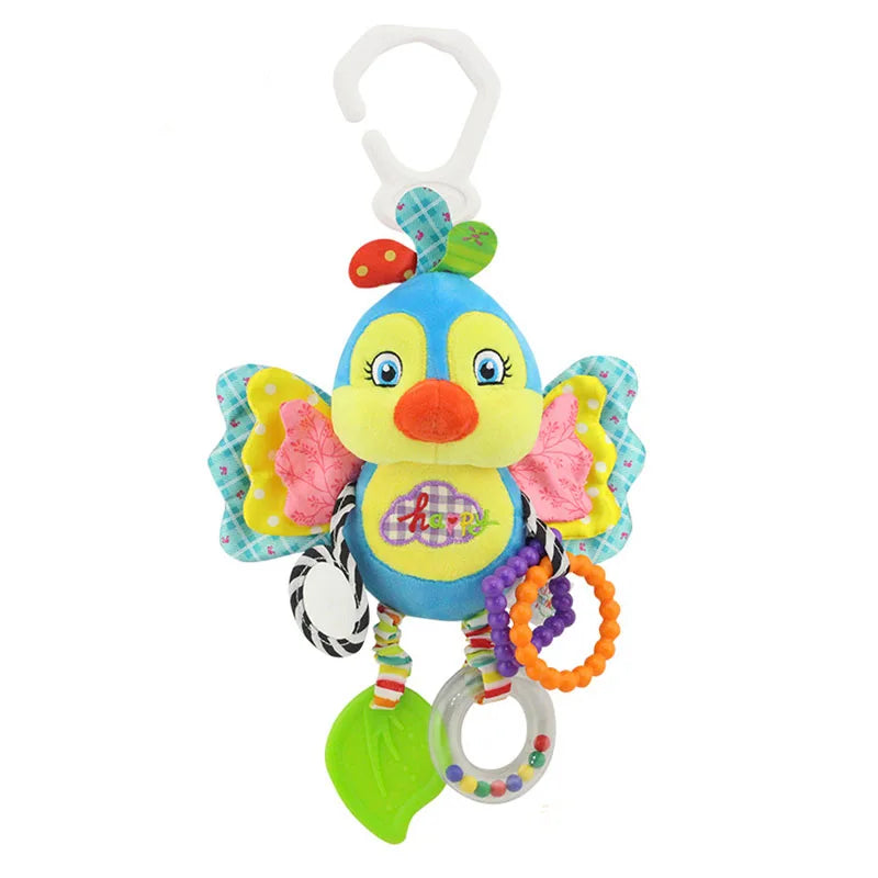 Animal Plush Rattle & Teether