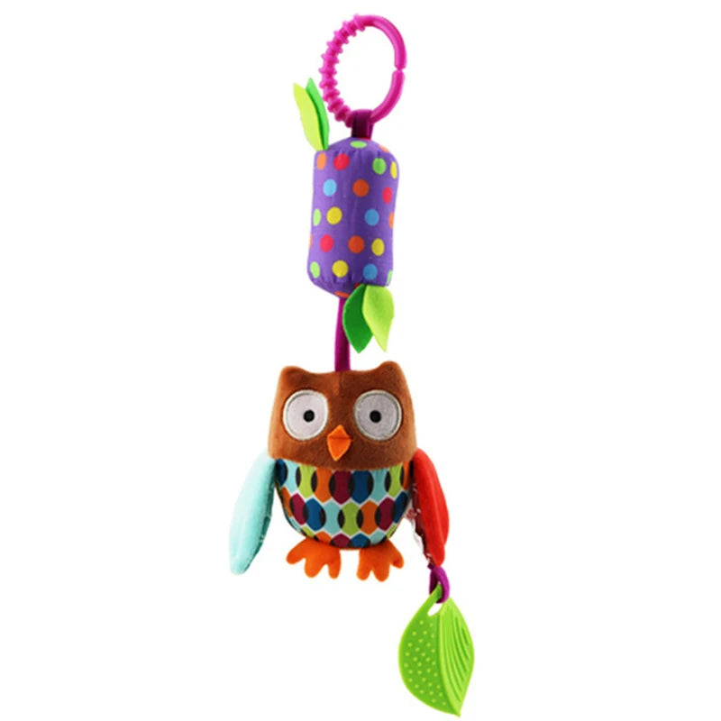 Animal Plush Rattle & Teether