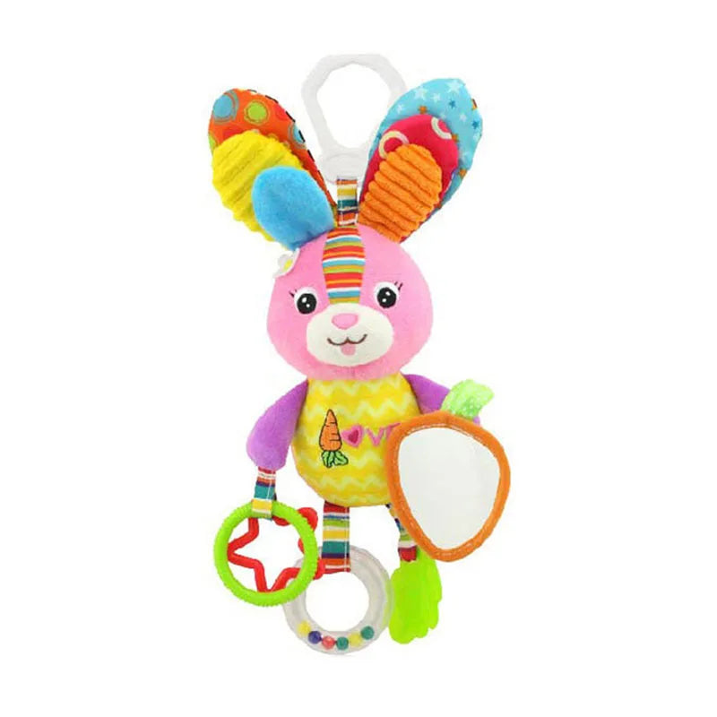 Animal Plush Rattle & Teether