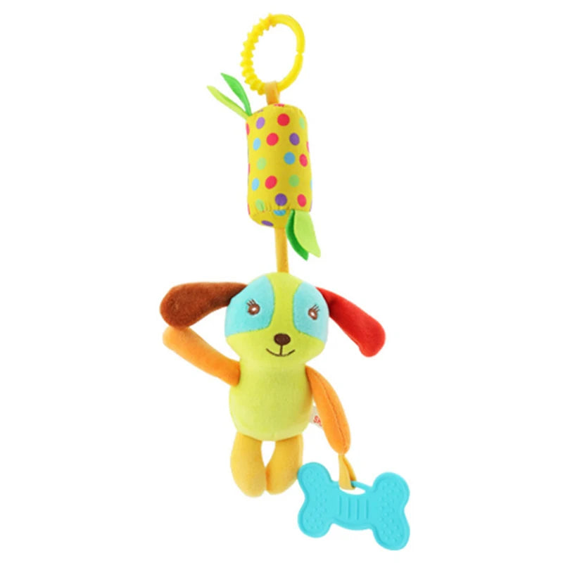 Animal Plush Rattle & Teether
