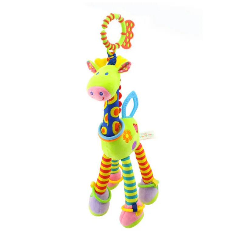 Animal Plush Rattle & Teether