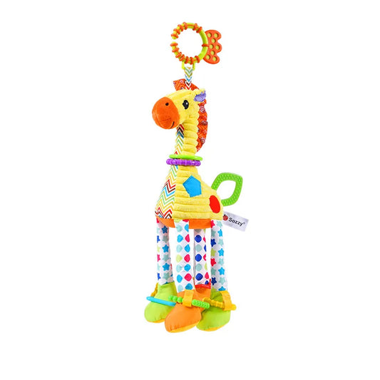 Animal Plush Rattle & Teether