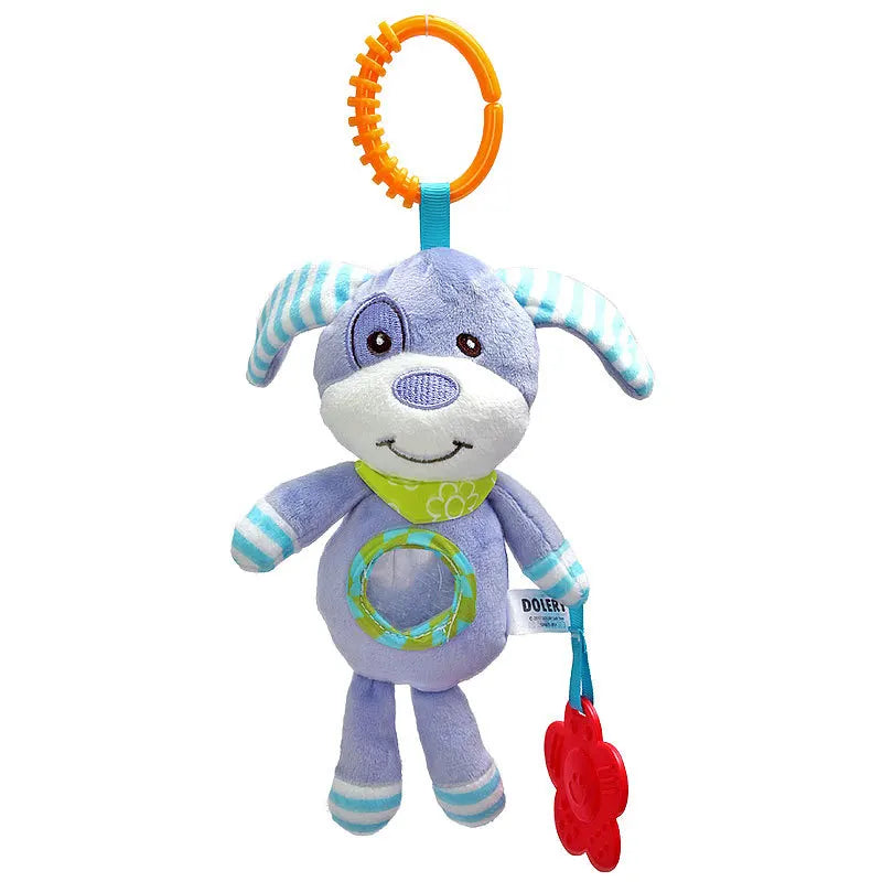 Animal Plush Rattle & Teether