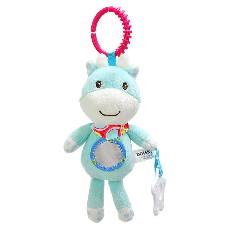 Animal Plush Rattle & Teether