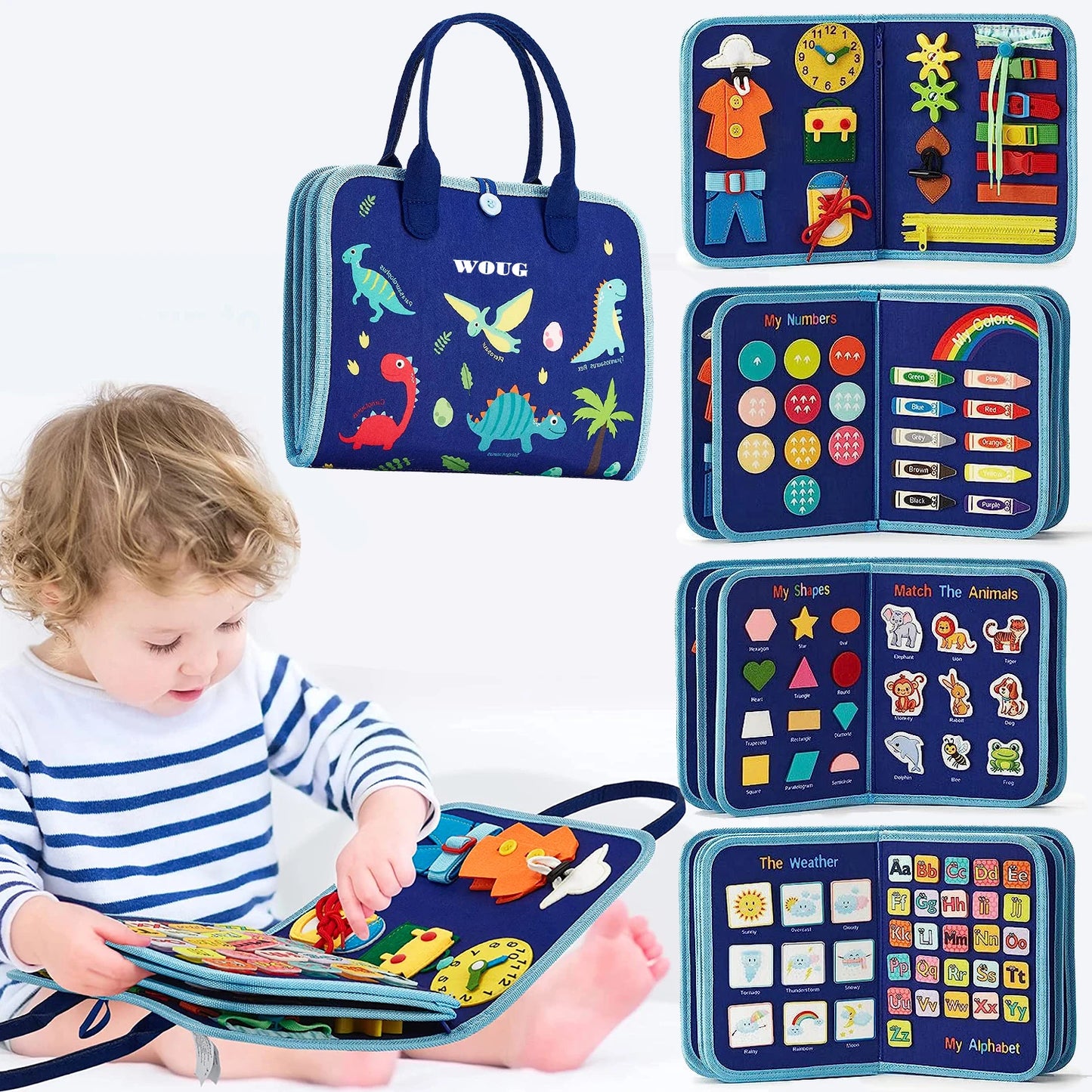 Montessori Busy Board for Toddlers