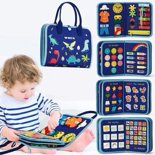 7-in-1 Montessori Busy Board for Toddlers