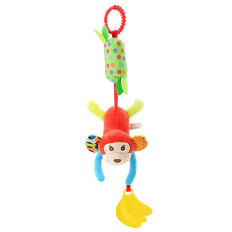 Animal Plush Rattle & Teether