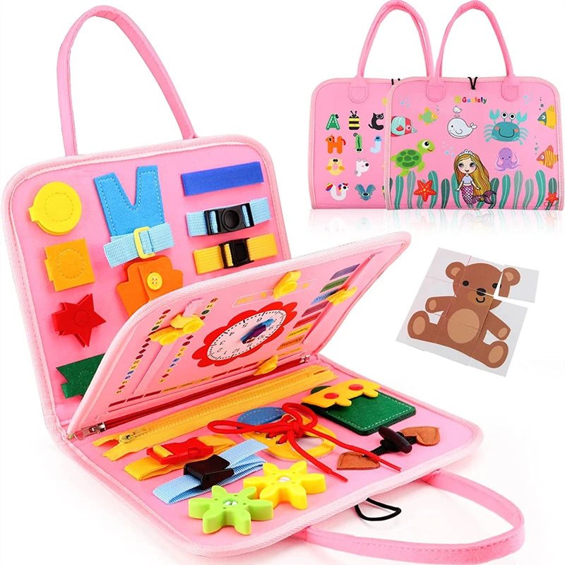 Montessori Busy Board for Toddlers