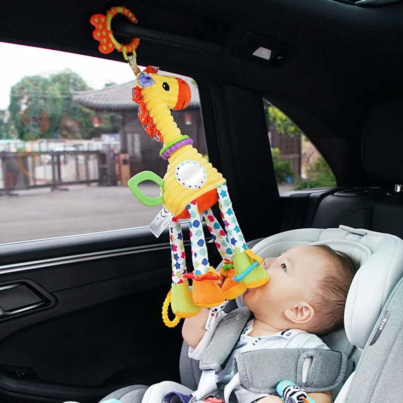 Animal Plush Rattle & Teether