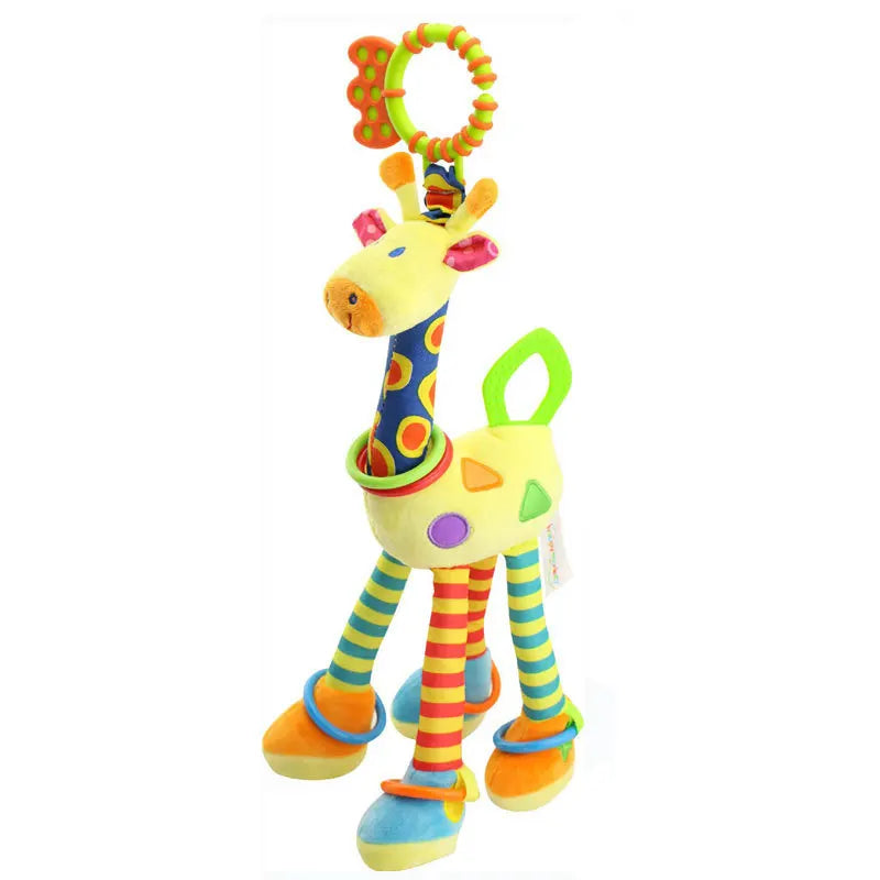 Animal Plush Rattle & Teether