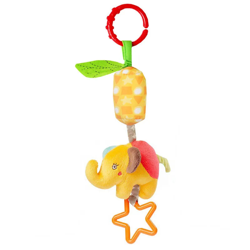 Animal Plush Rattle & Teether