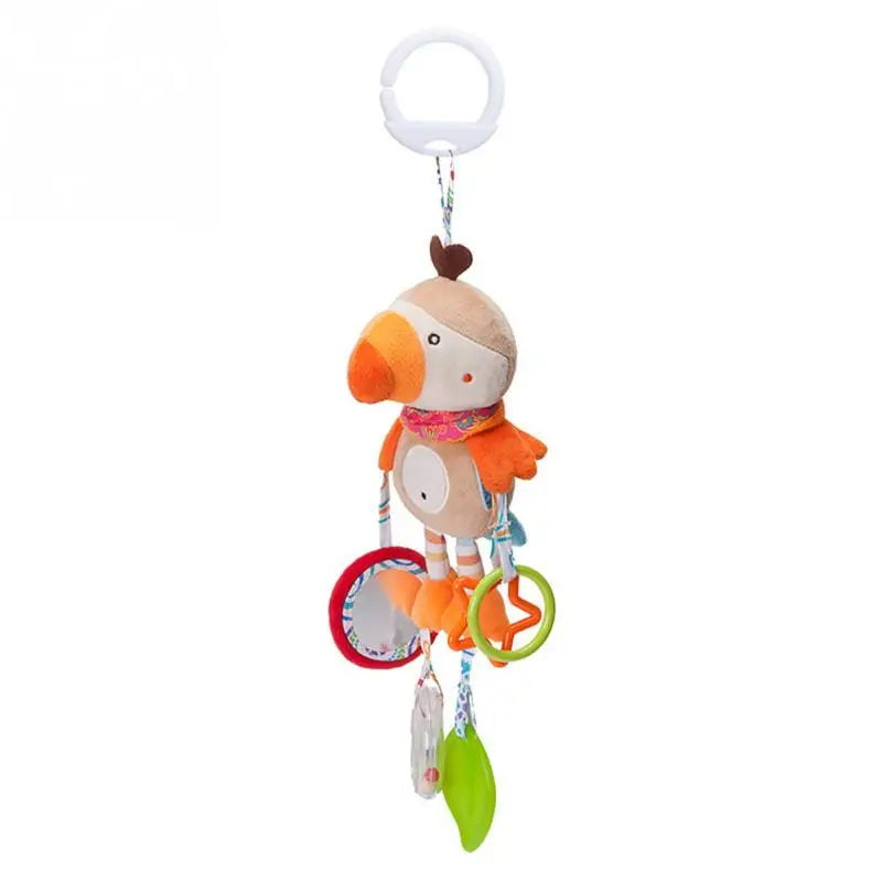 Animal Plush Rattle & Teether
