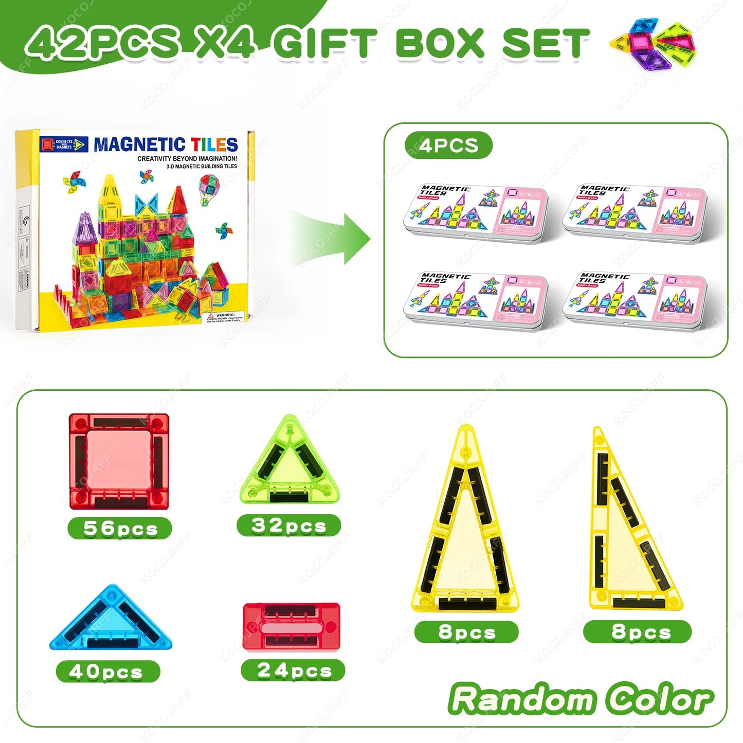 Mini Magnetic Building Blocks, Magnetic Pieces, Educational Building Toys, Travel Size, Easy to Carry, Small Size, Easy to Store