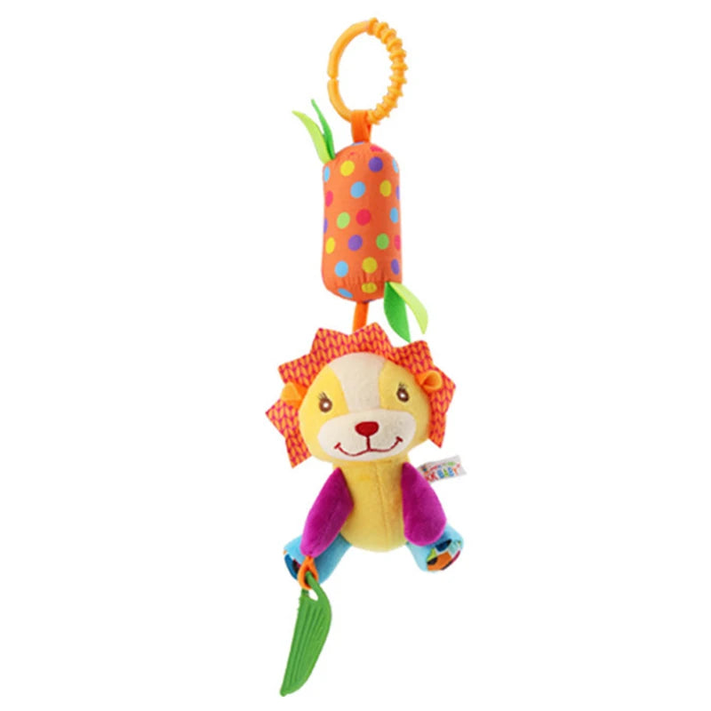 Animal Plush Rattle & Teether