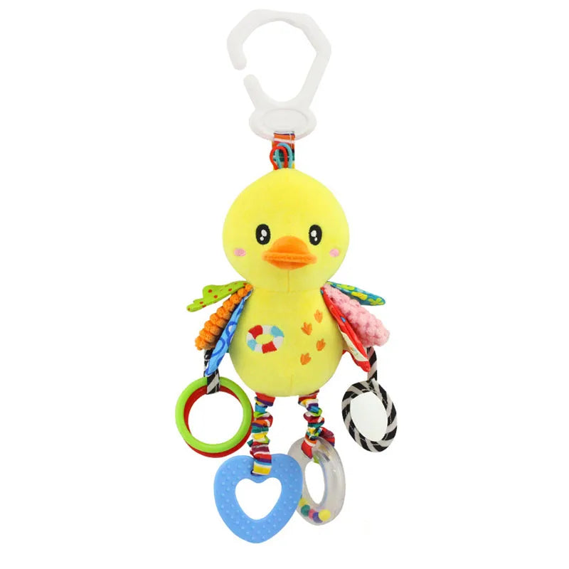 Animal Plush Rattle & Teether
