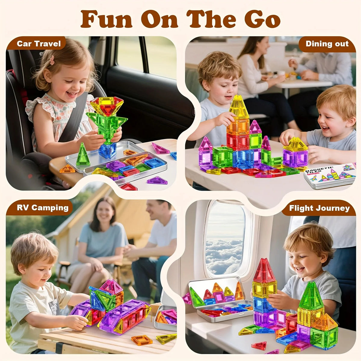 Mini Magnetic Building Blocks, Magnetic Pieces, Educational Building Toys, Travel Size, Easy to Carry, Small Size, Easy to Store