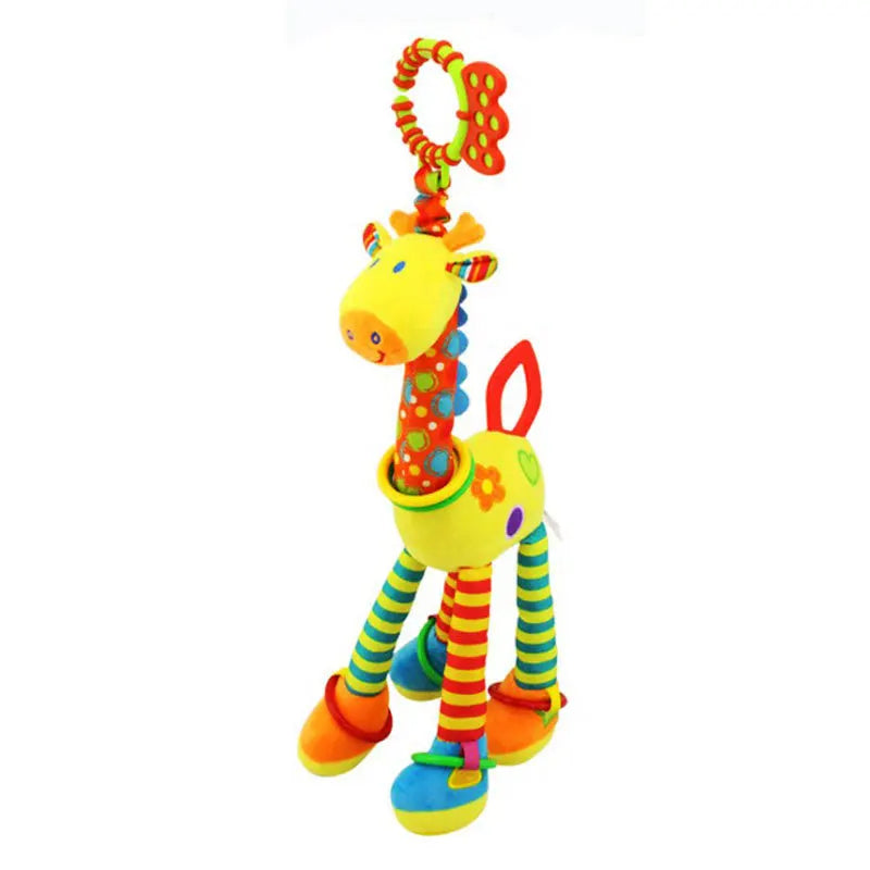 Animal Plush Rattle & Teether