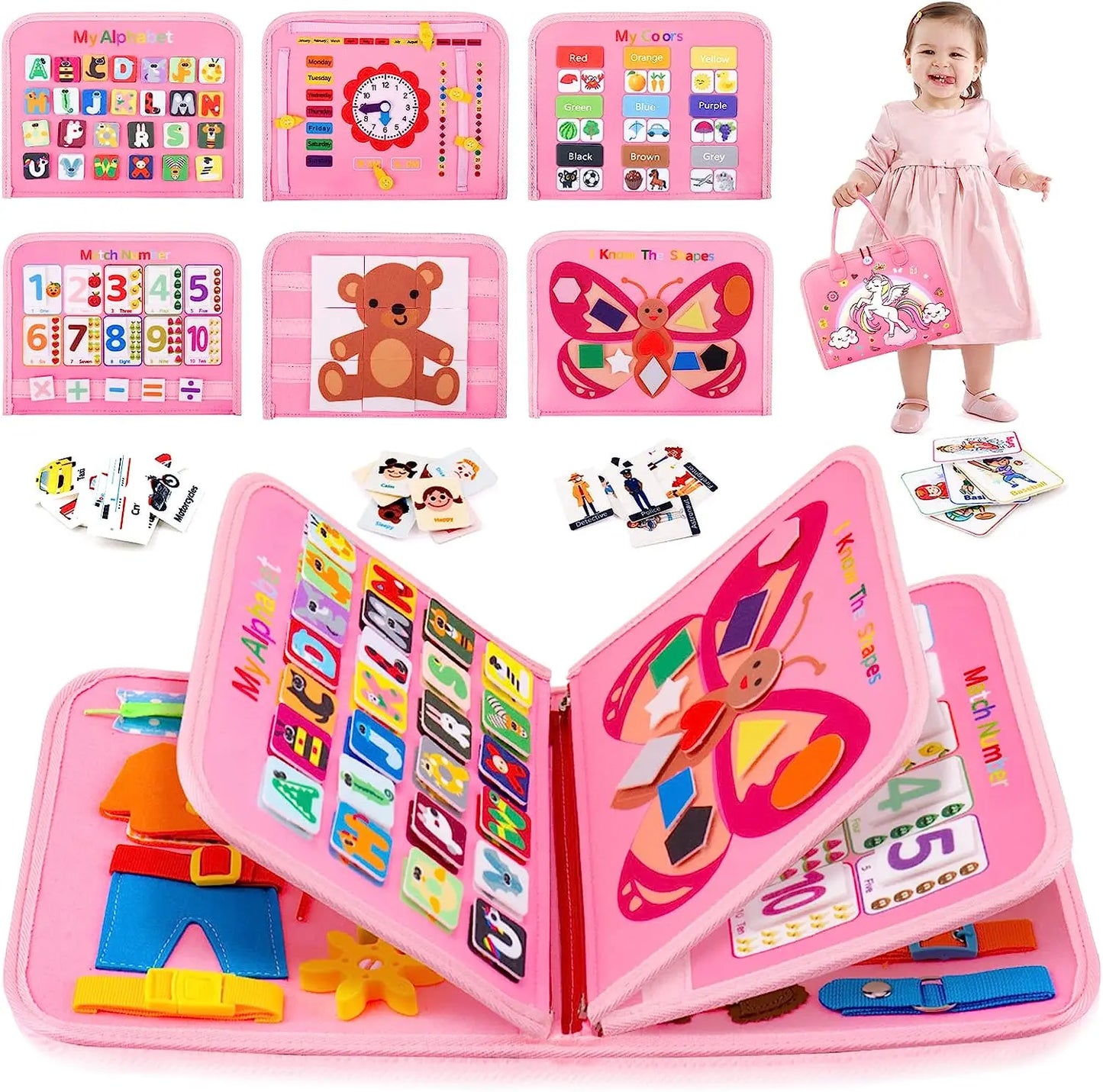 Montessori Busy Board for Toddlers