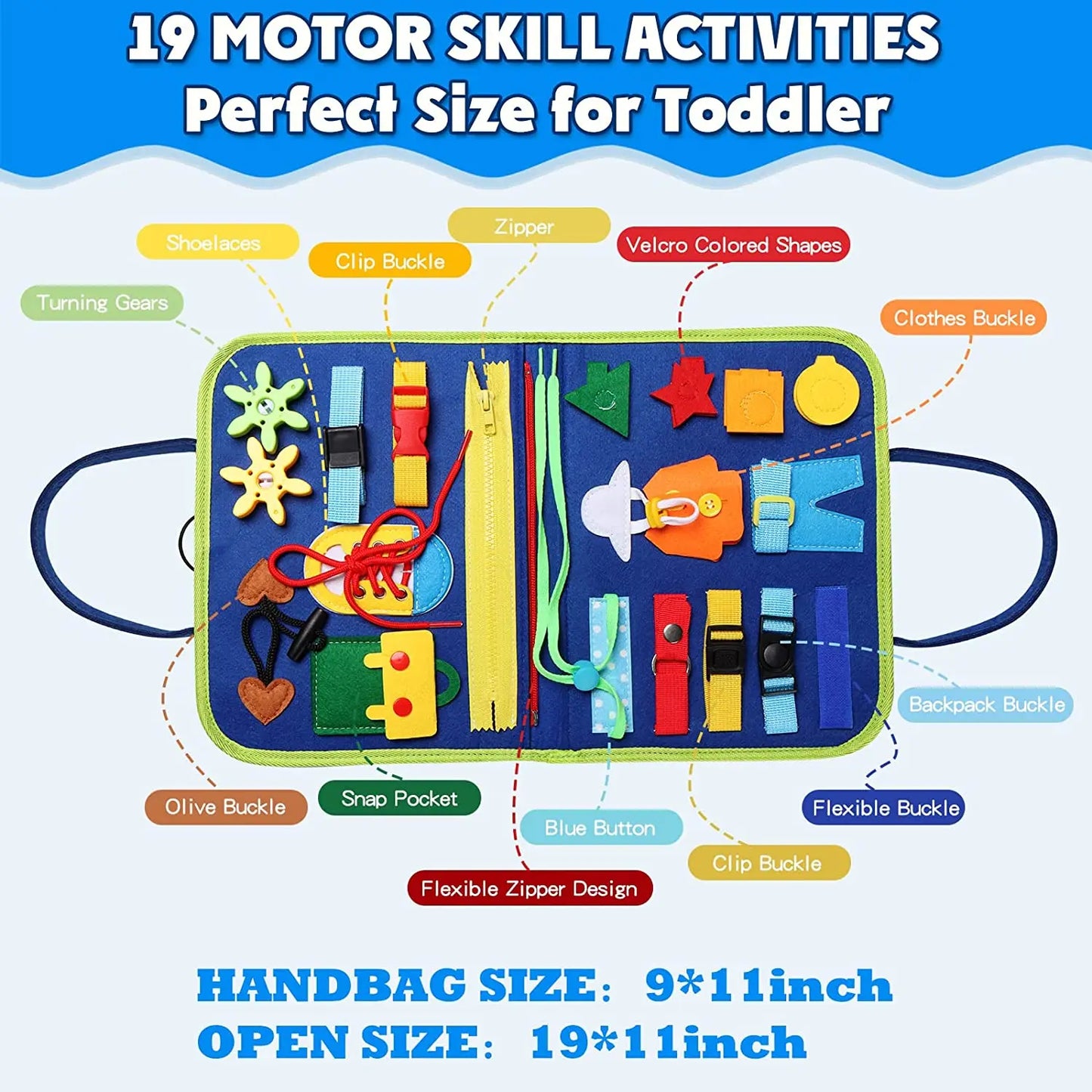 Montessori Busy Board for Toddlers