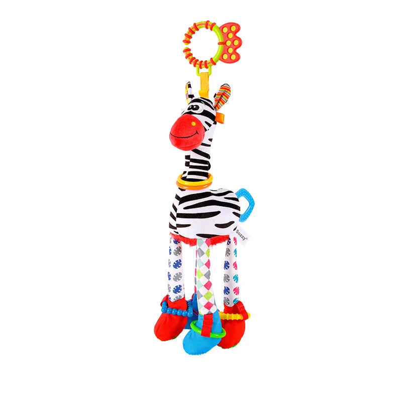 Animal Plush Rattle & Teether