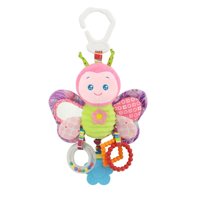 Animal Plush Rattle & Teether