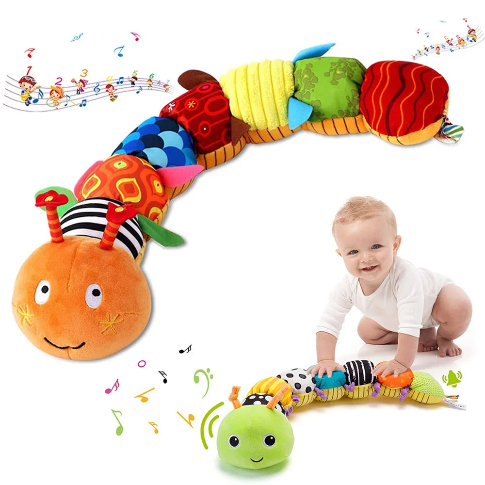 Musical Caterpillar Plush Rattle