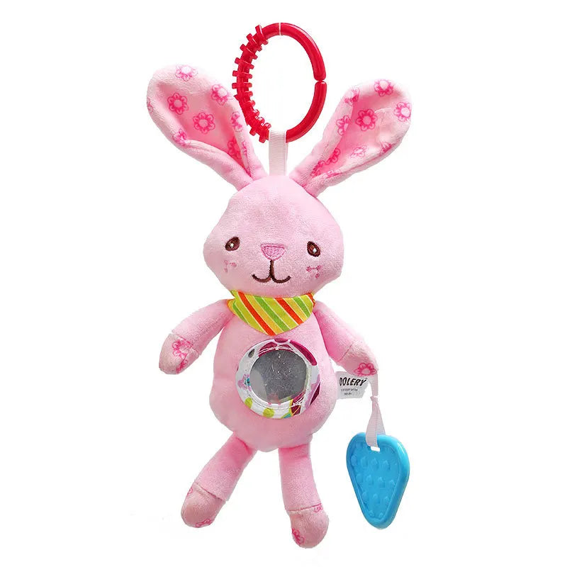 Animal Plush Rattle & Teether