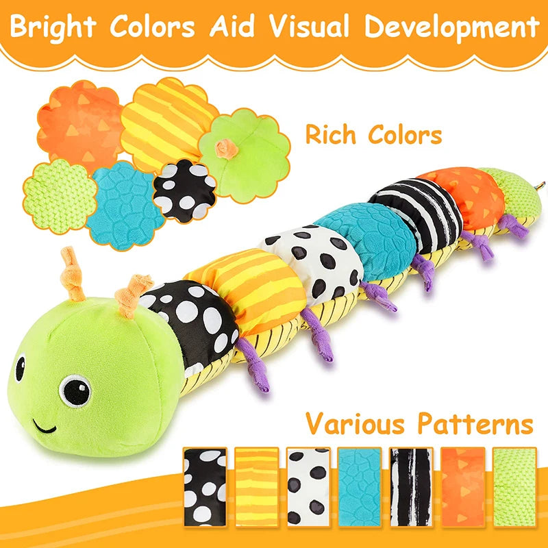 Musical Caterpillar Plush Rattle