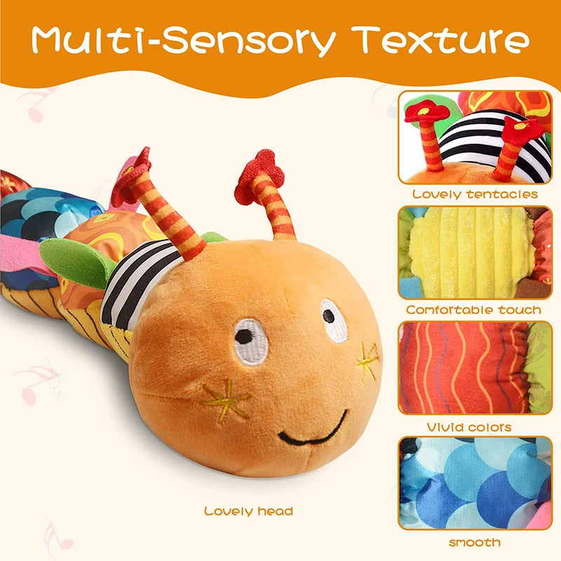 Musical Caterpillar Plush Rattle