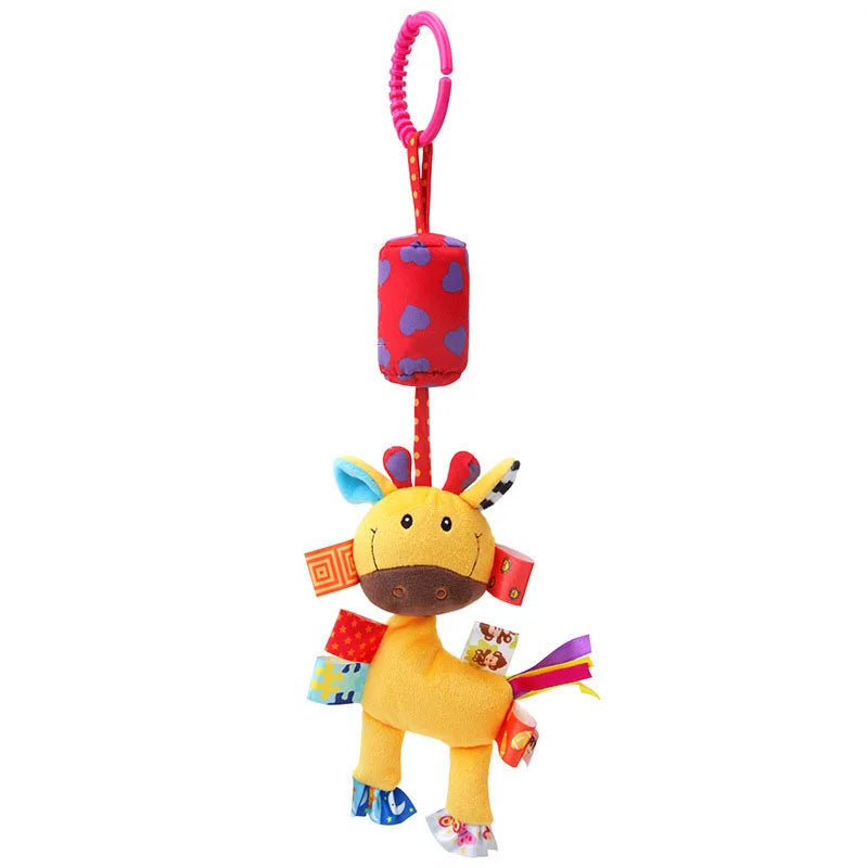 Animal Plush Rattle & Teether