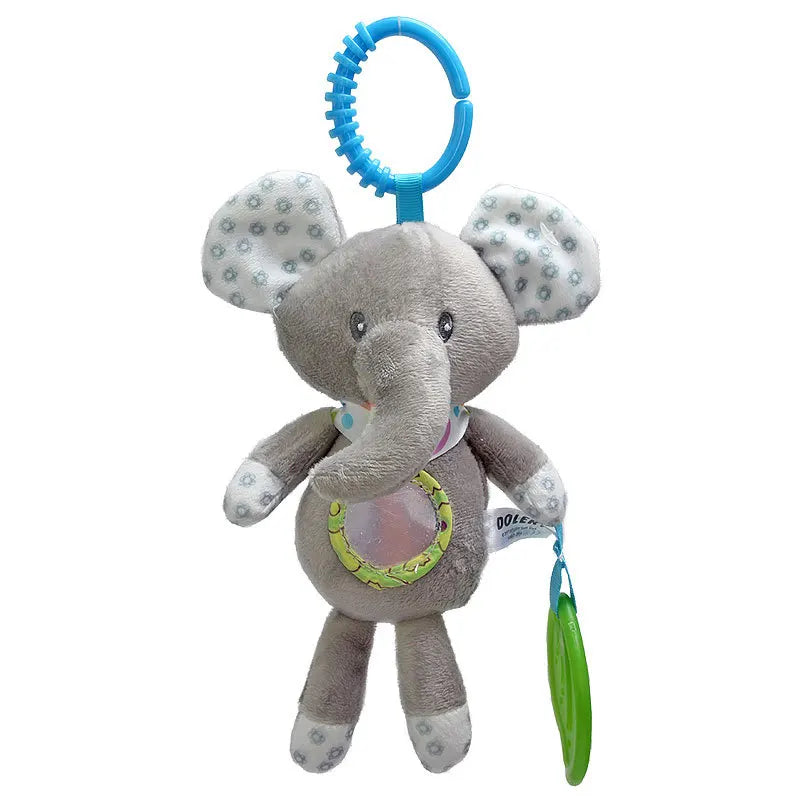 Animal Plush Rattle & Teether