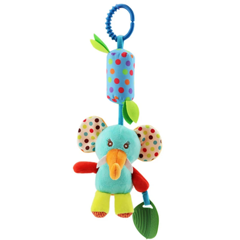 Animal Plush Rattle & Teether