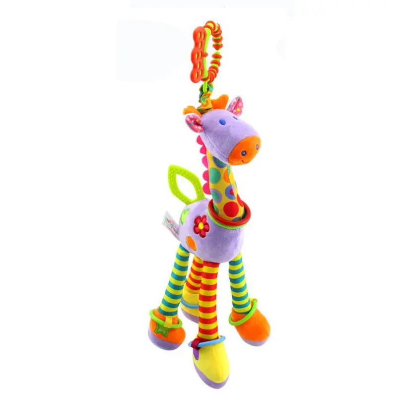 Animal Plush Rattle & Teether