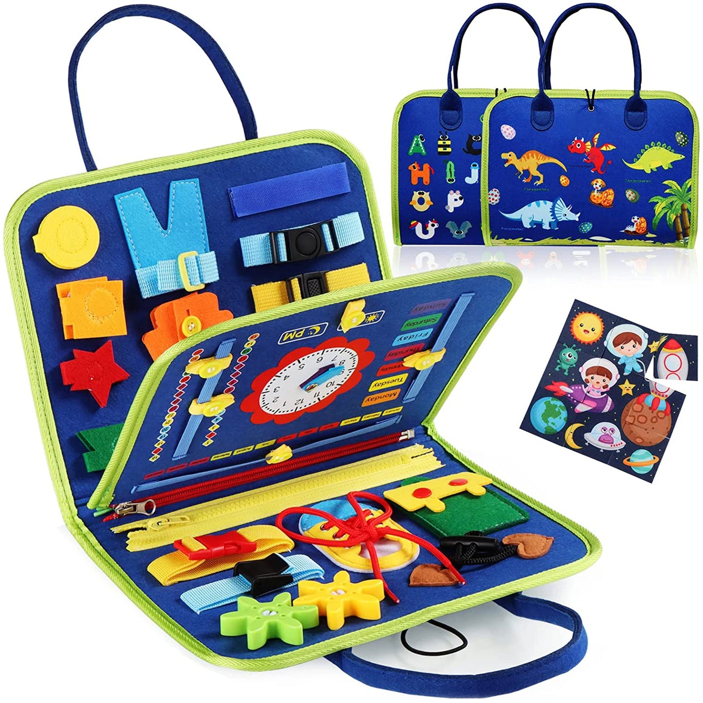 7-in-1 Montessori Busy Board for Toddlers